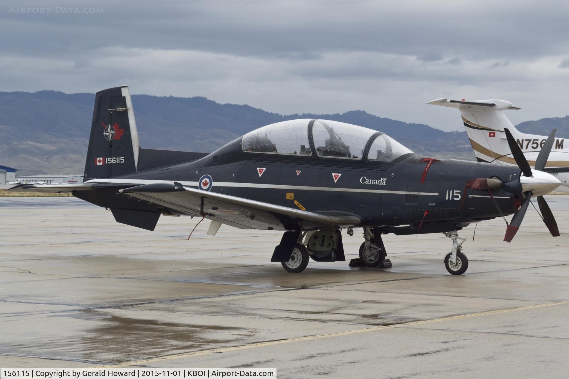 156115, Raytheon CT-156 Harvard II C/N PF-15, Parked on the south GA ramp. No.2 CFFTS, Moose Jaw, Saskatchewan, Canada.