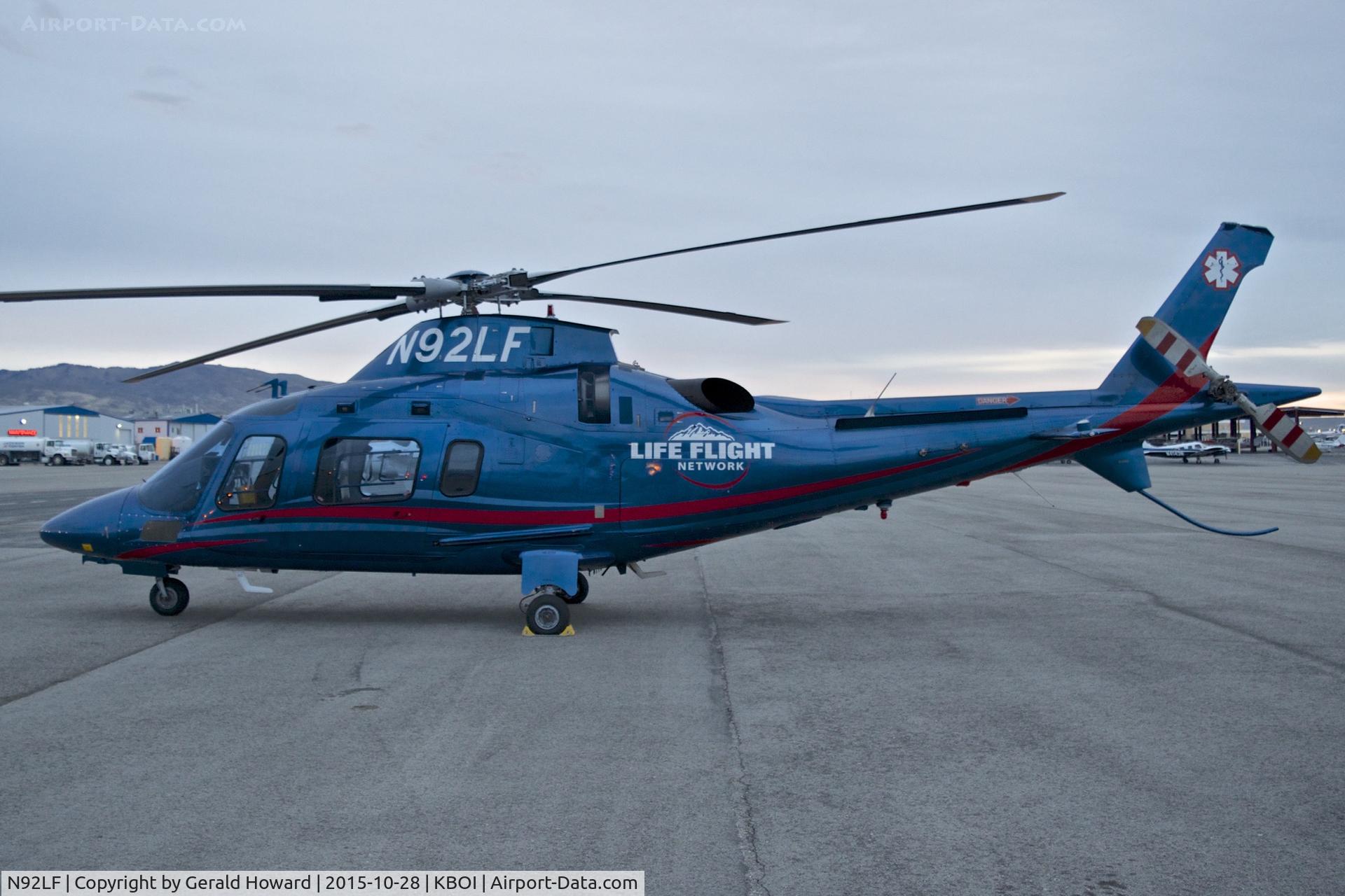 N92LF, 2004 Agusta A-109E Power C/N 11604, Parked on the north GA ramp.