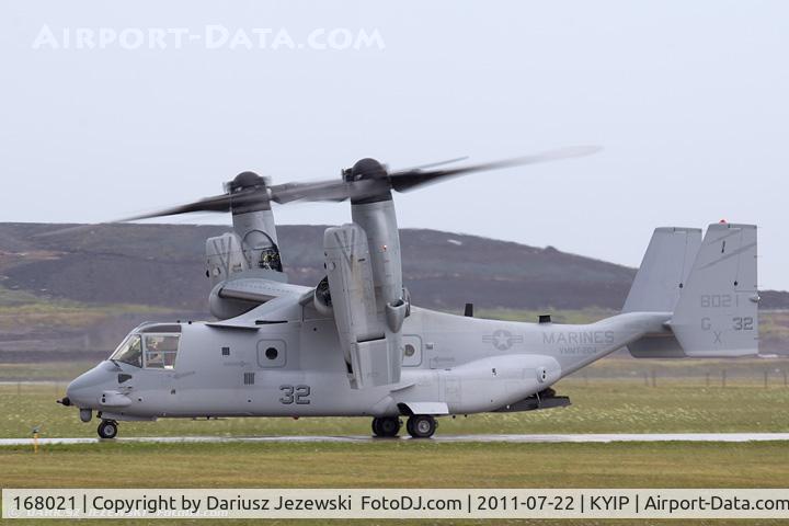 168021, 2011 Bell-Boeing MV-22B Osprey C/N D0151, MV-22B Osprey 168021 GX-32 from VMMT-204 Raptors MCAS New River, NC