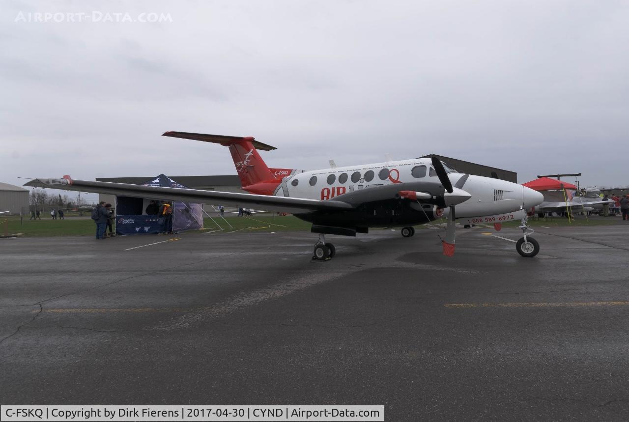 C-FSKQ, 1975 Beech 200 Super King Air C/N BB-99, On display at the 2017 Gatineau airshow.
