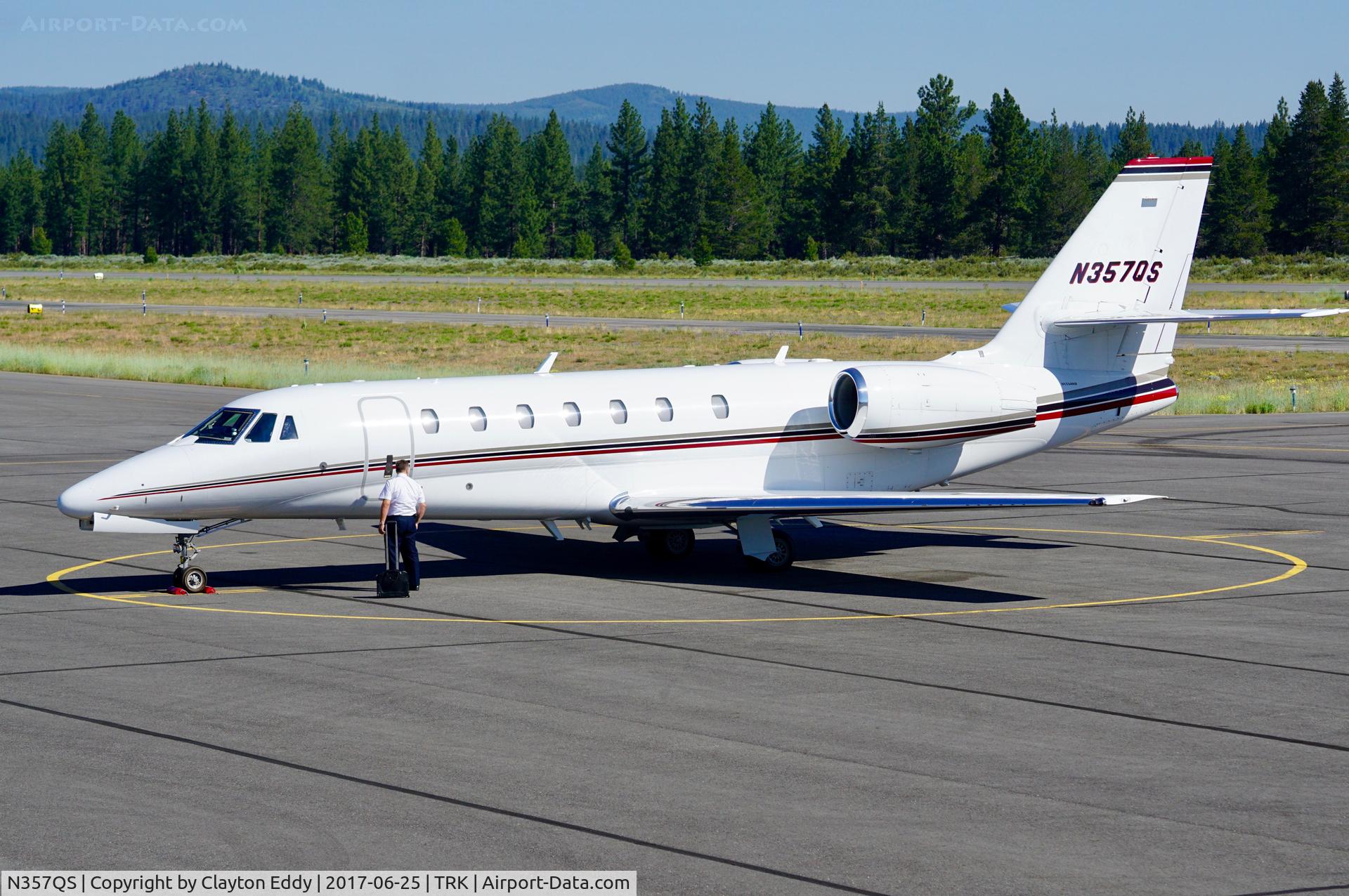 N357QS, 2007 Cessna 680 Citation Sovereign C/N 680-0155, Truckee Airport California 2017.
