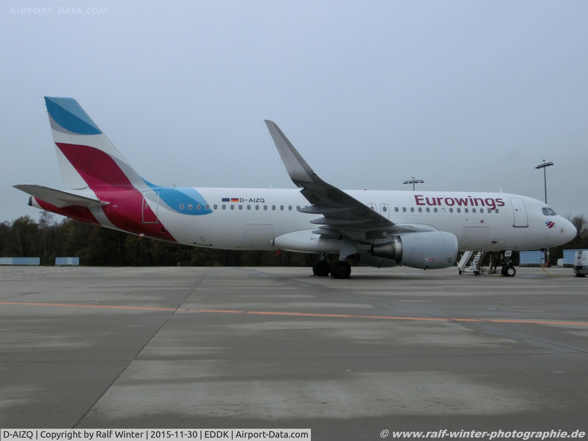 D-AIZQ, 2013 Airbus A320-214 C/N 5497, Airbus A320-214(W) - EW EWG Eurowings ex Lufthansa - 5497 - D-AIZQ - 30.11.2015 - CGN