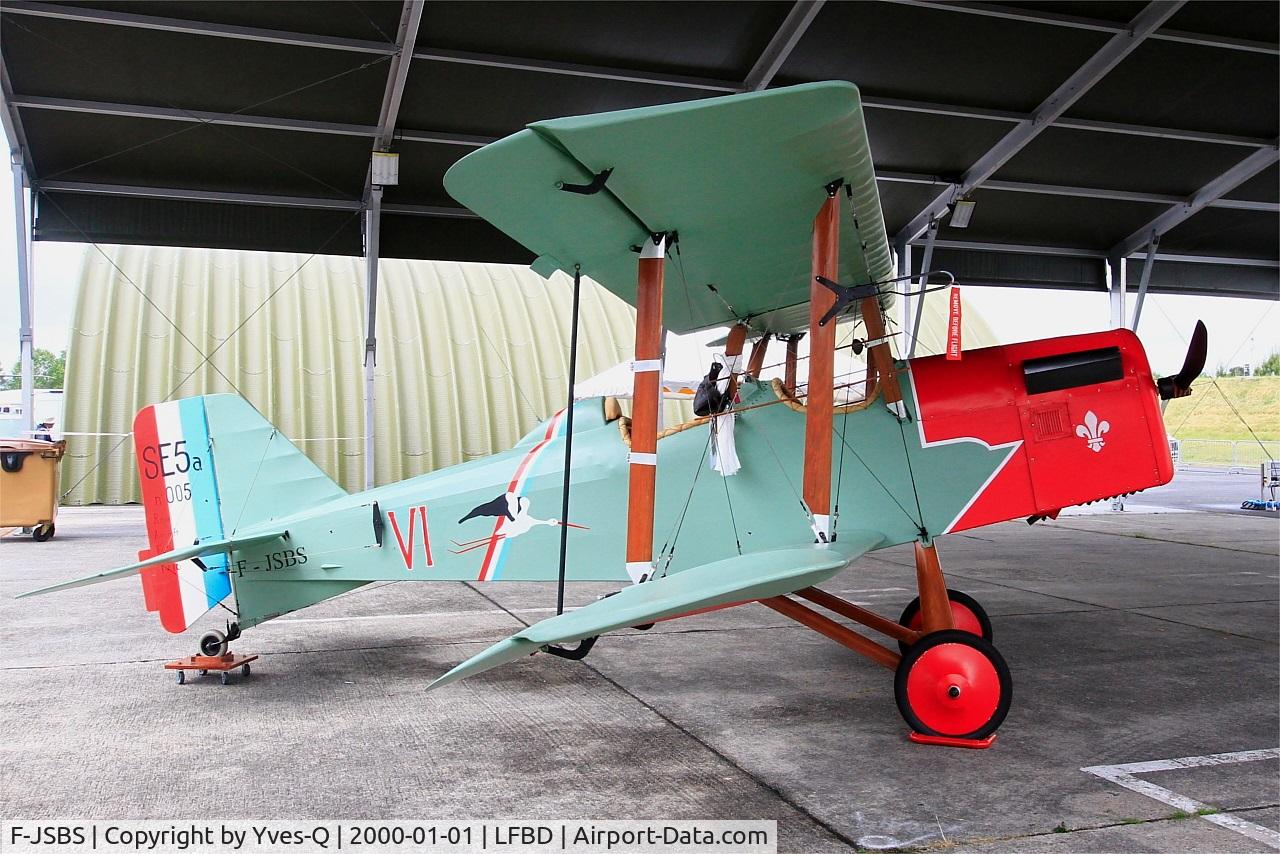 F-JSBS, Royal Aircraft Factory SE-5A Replica C/N 5, F-JSBS - Royal Aircraft Factory SE-5A, Static display, Bordeaux-Mérignac Air Base 106  (LFBD-BOD)  Open day 2017