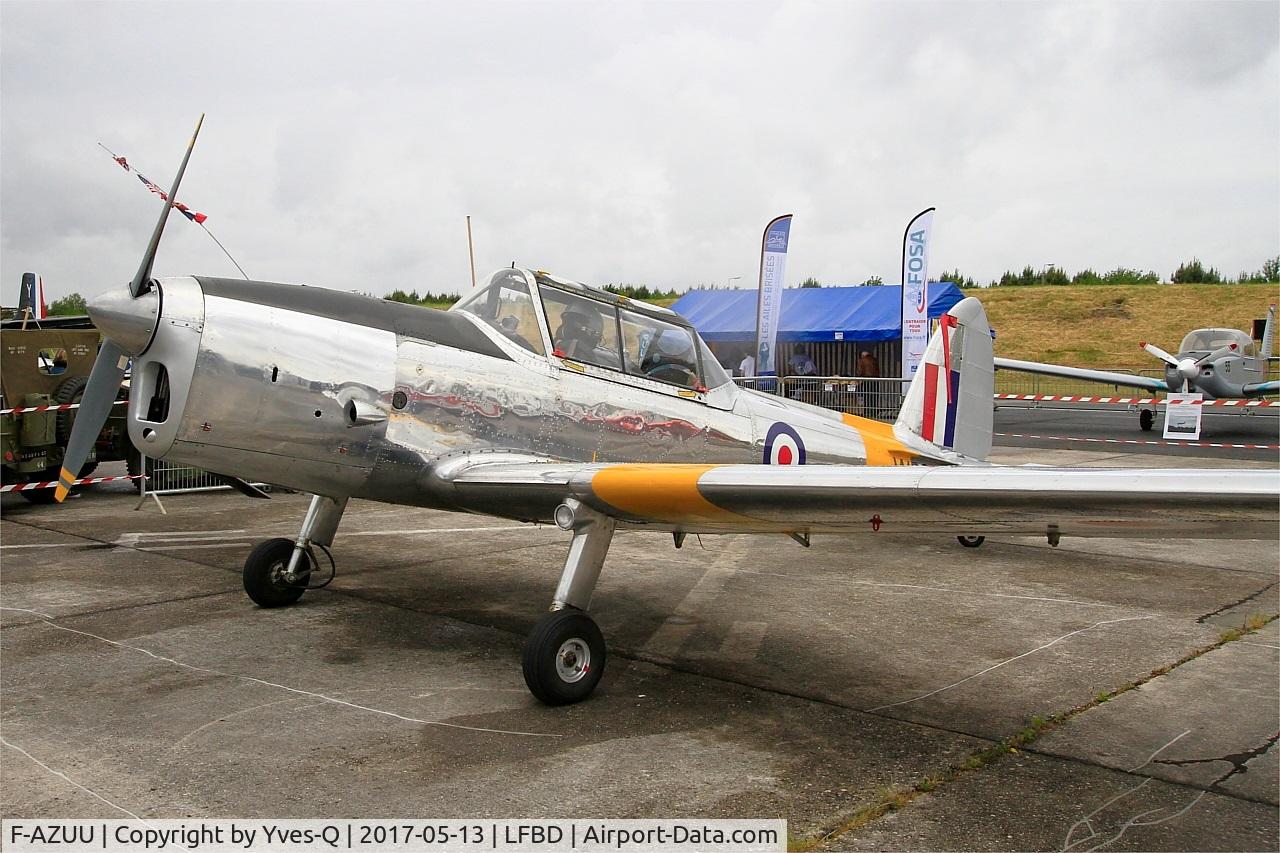 F-AZUU, 1952 De Havilland DHC-1 Chipmunk T.10 C/N C1/0736, De Havilland DHC-1 Chipmunk 22, Static display, Bordeaux-Mérignac Air Base 106 (LFBD-BOD) Open day 2017