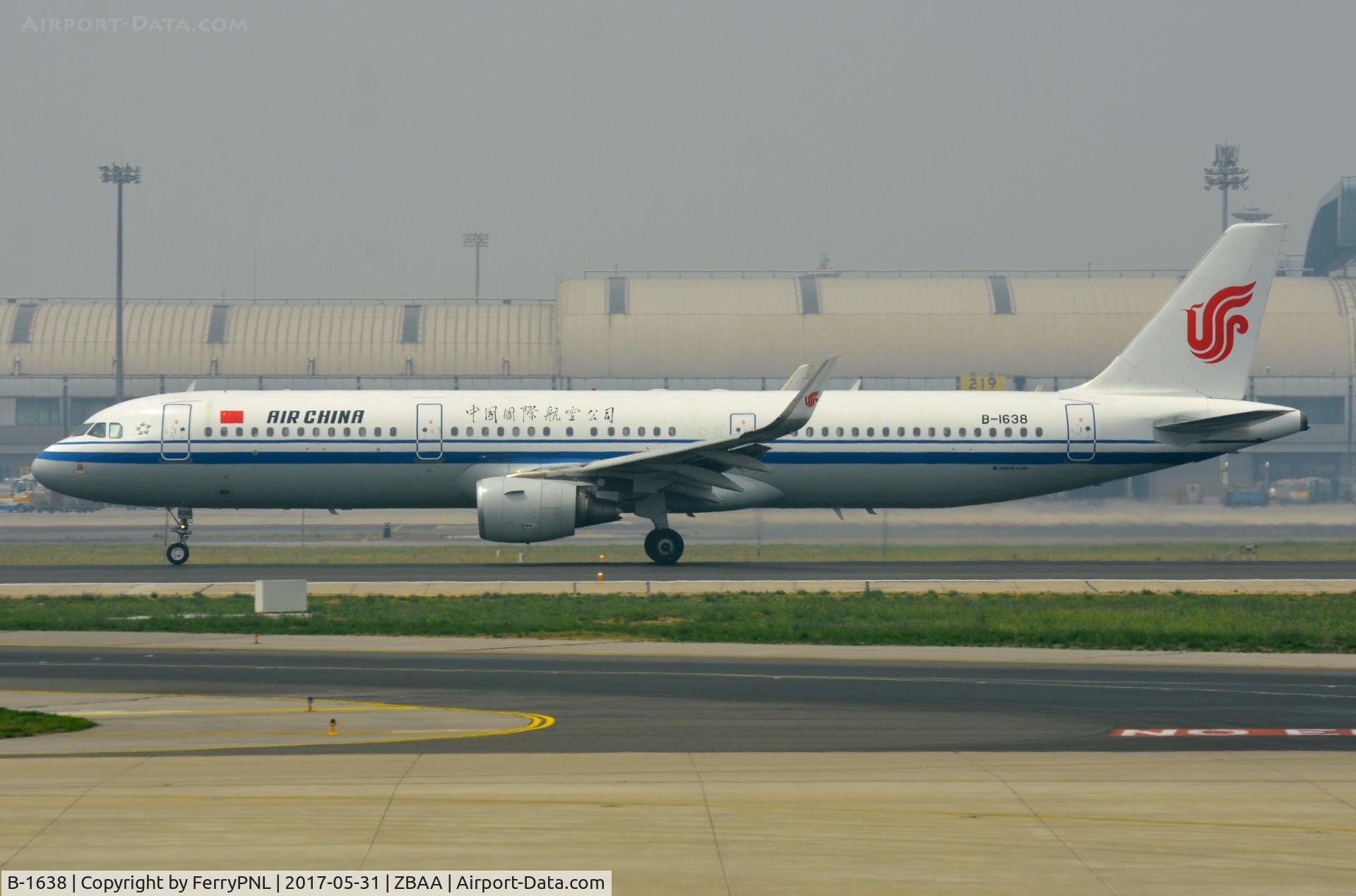 B-1638, 2015 Airbus A321-213 C/N 6641, Air China A321