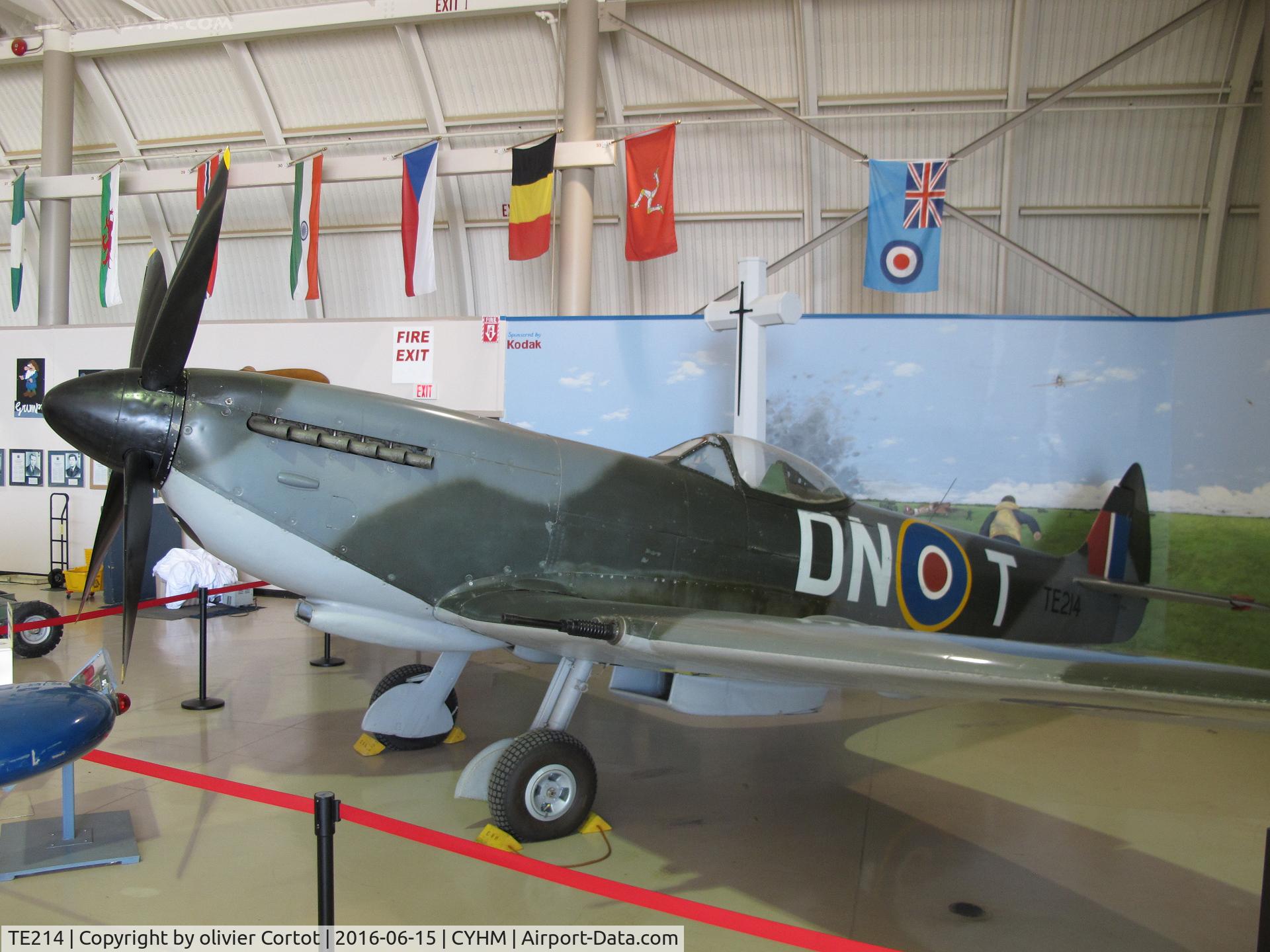 TE214, Supermarine 361 Spitfire LF.XVIe C/N CBAF.IX.4424, hard to take a descent picture