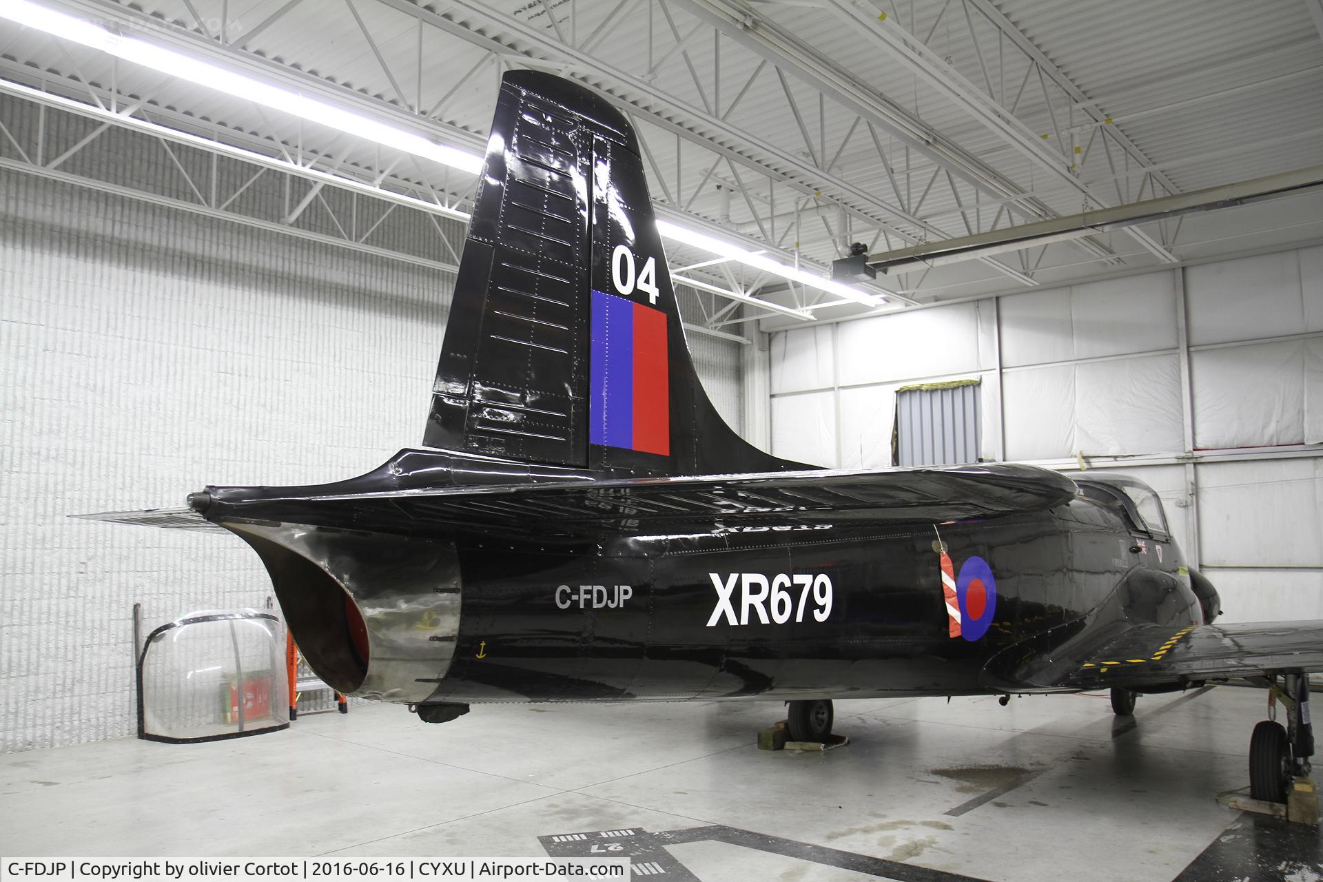 C-FDJP, 1963 BAC 84 Jet Provost T.4 C/N PAC/W/21624, In the London jet air musuem