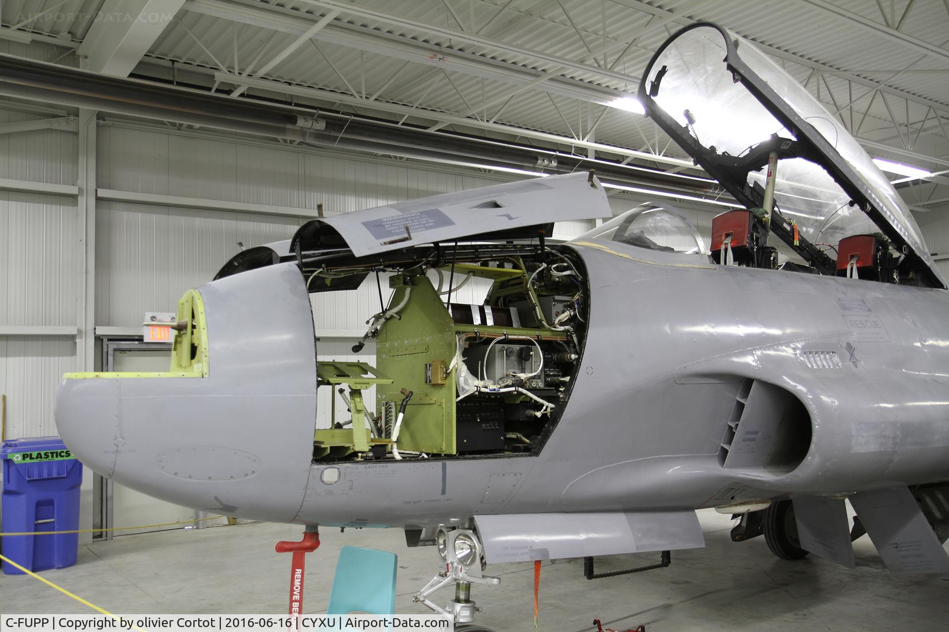 C-FUPP, 1957 Canadair T-33AN Silver Star 3 C/N T33-573, open nose