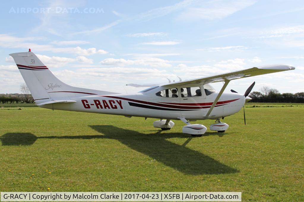 G-RACY, 1999 Cessna 182S Skylane C/N 18280588, Cessna 182S Skylane at Fishburn Airfield UK. April 23rd 2017.