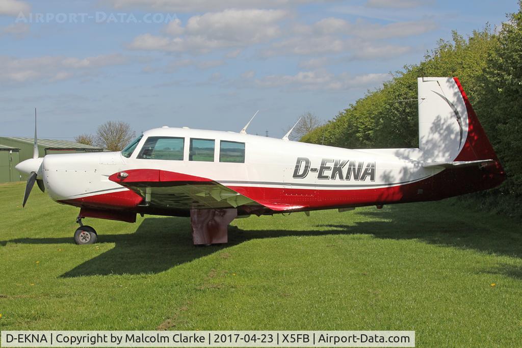 D-EKNA, 1967 Mooney M20F Executive C/N 670297, Mooney M20F at Fishburn Airfield UK. April 23rd 2017.