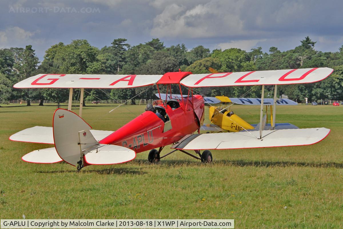G-APLU, 1941 De Havilland DH-82A Tiger Moth II C/N 85094, De Havilland DH-82A Tiger Moth at The De Havilland Moth Club's 28th International Moth Rally at Woburn Abbey. August 18th 2013.