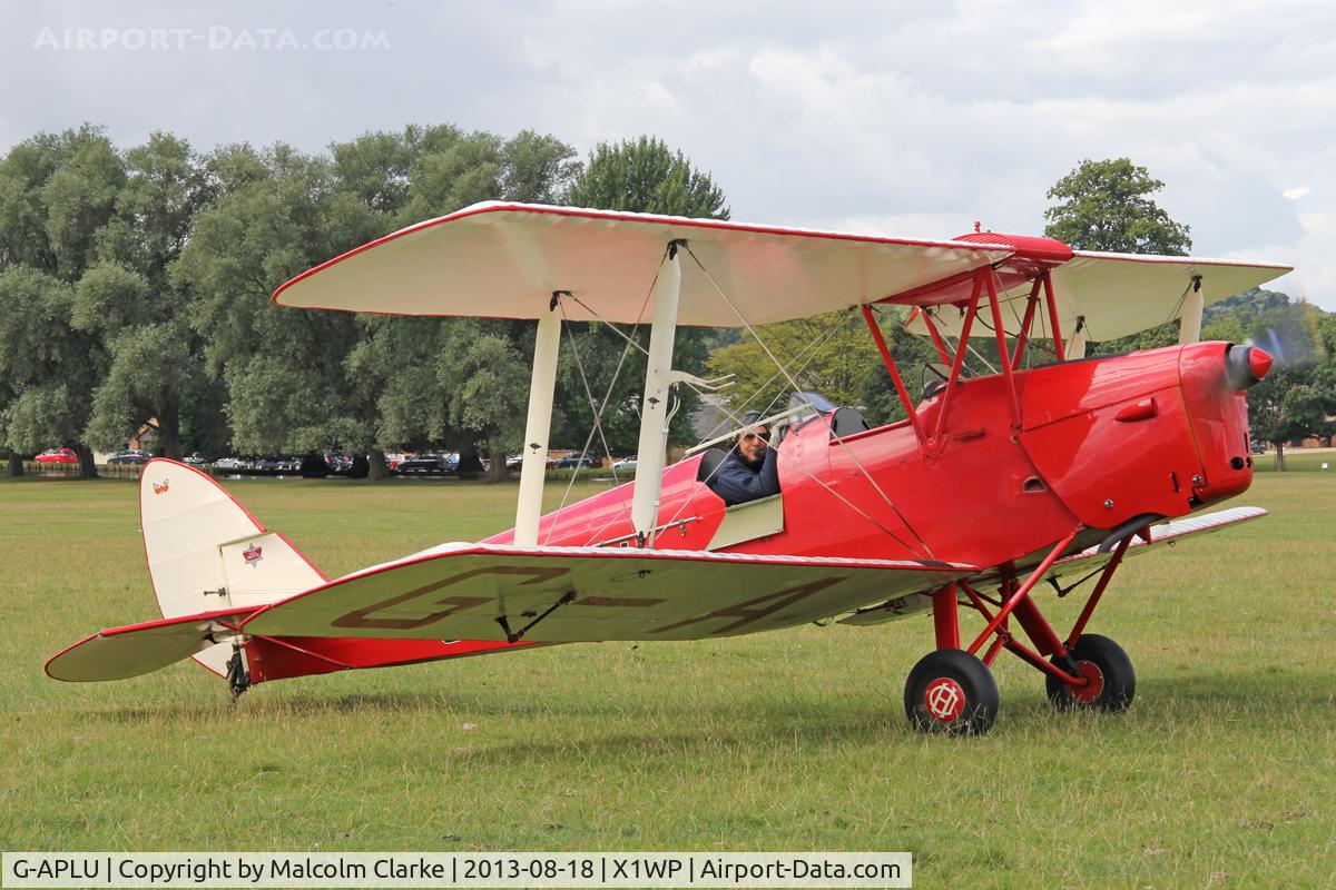 G-APLU, 1941 De Havilland DH-82A Tiger Moth II C/N 85094, De Havilland DH-82A Tiger Moth at The De Havilland Moth Club's 28th International Moth Rally at Woburn Abbey. August 18th 2013.