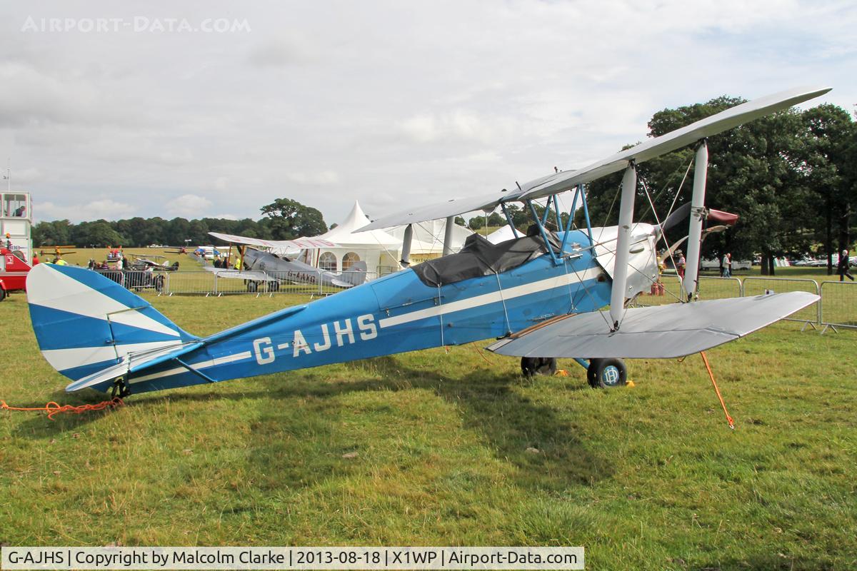 G-AJHS, 1941 De Havilland DH-82A Tiger Moth II C/N 82121, De Havilland DH-82A Tiger Moth II at The De Havilland Moth Club's 28th International Moth Rally at Woburn Abbey. August 18th 2013.