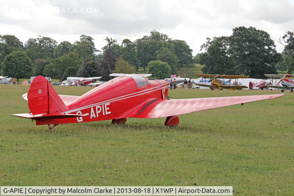 G-APIE, 1958 Tipsy Belfair C/N 535, Tipsy Belfair at The De Havilland Moth Club's 28th International Moth Rally at Woburn Abbey. August 18th 2013.