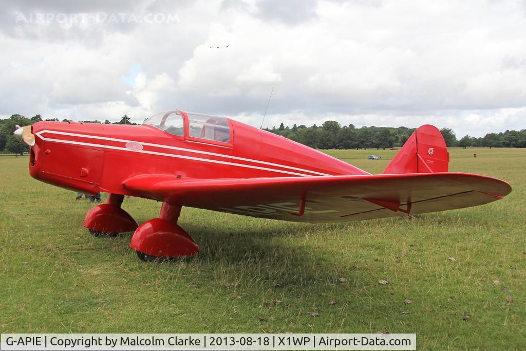 G-APIE, 1958 Tipsy Belfair C/N 535, Tipsy Belfair at The De Havilland Moth Club's 28th International Moth Rally at Woburn Abbey. August 18th 2013.