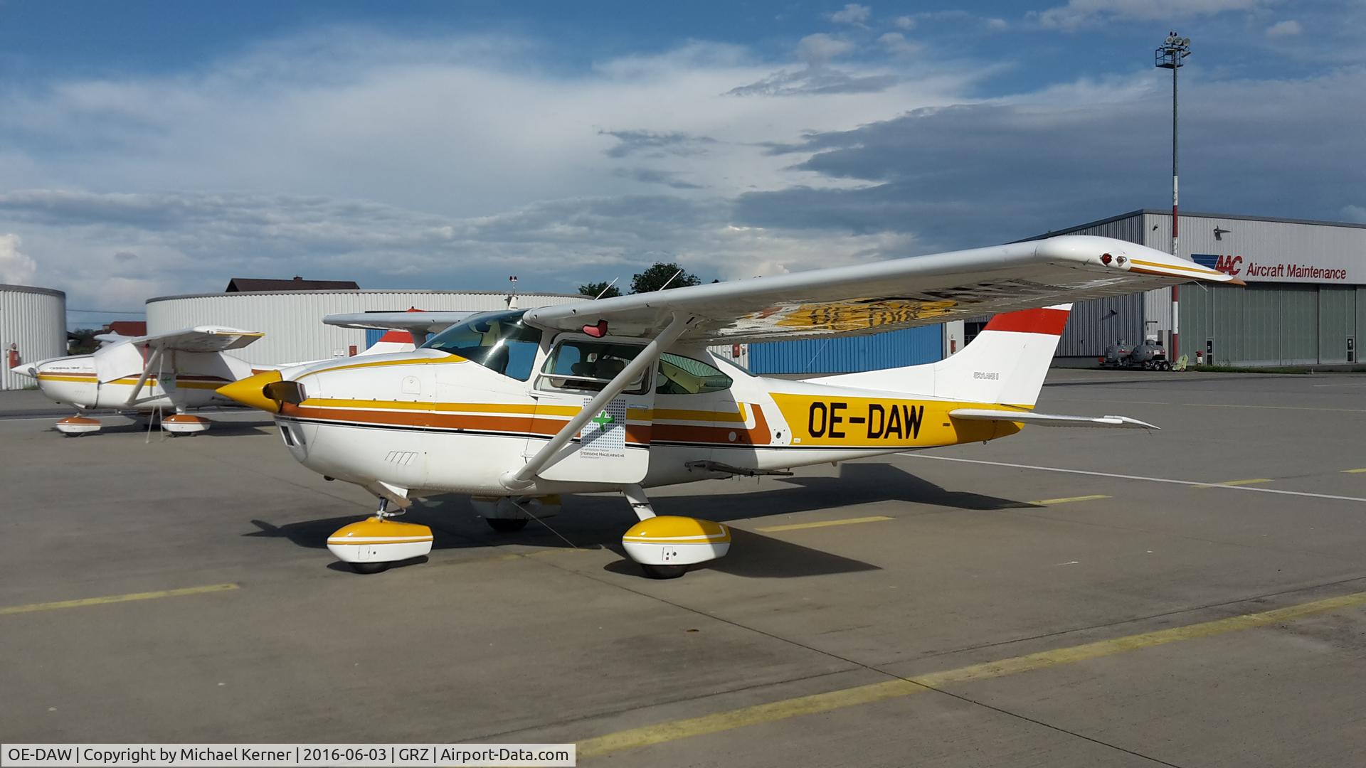 OE-DAW, Reims F182Q C/N F18200065, Einsatzflugzeug der Steirischen Hagelabwehr Genossenschaft