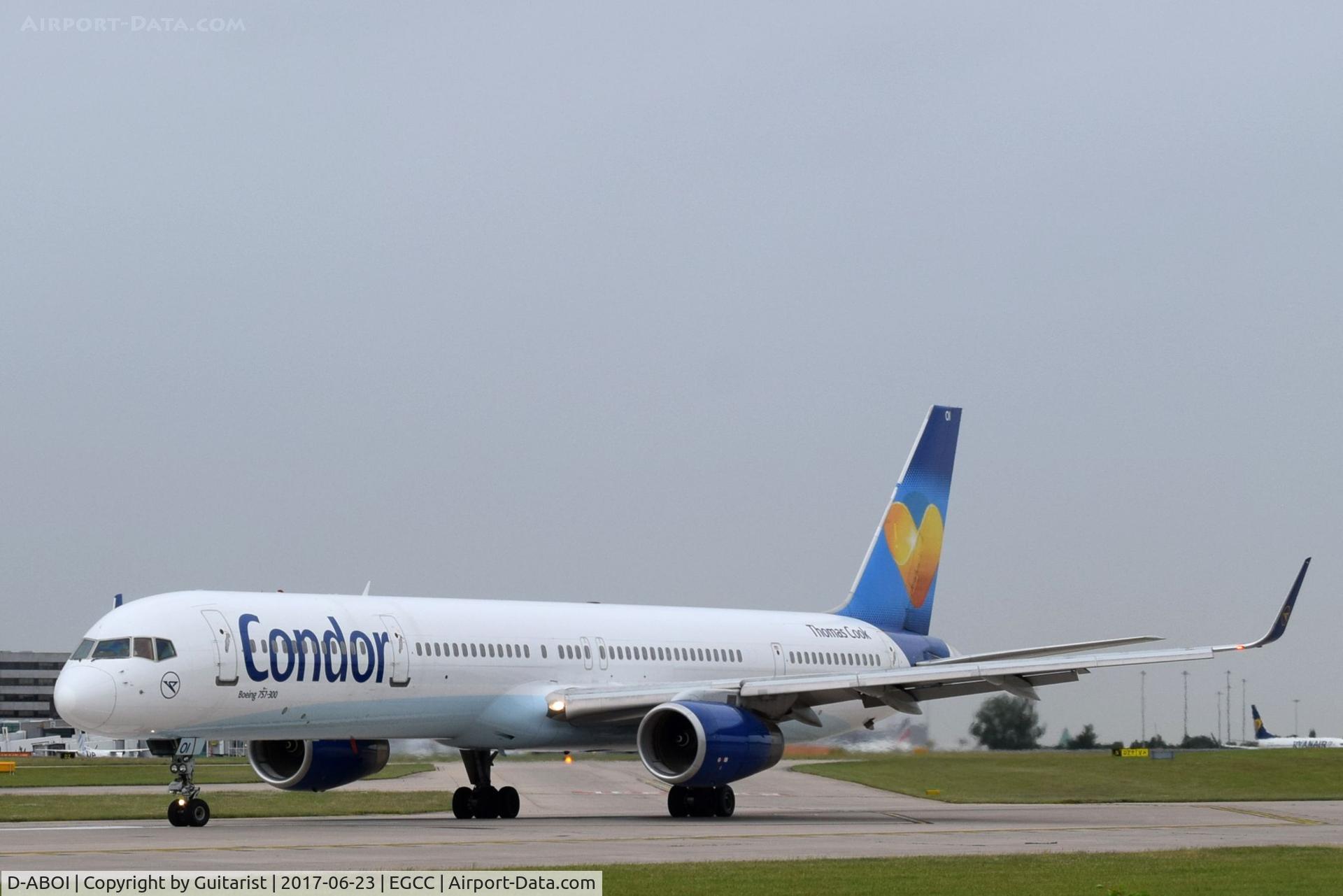 D-ABOI, 2000 Boeing 757-330 C/N 29018, At Manchester