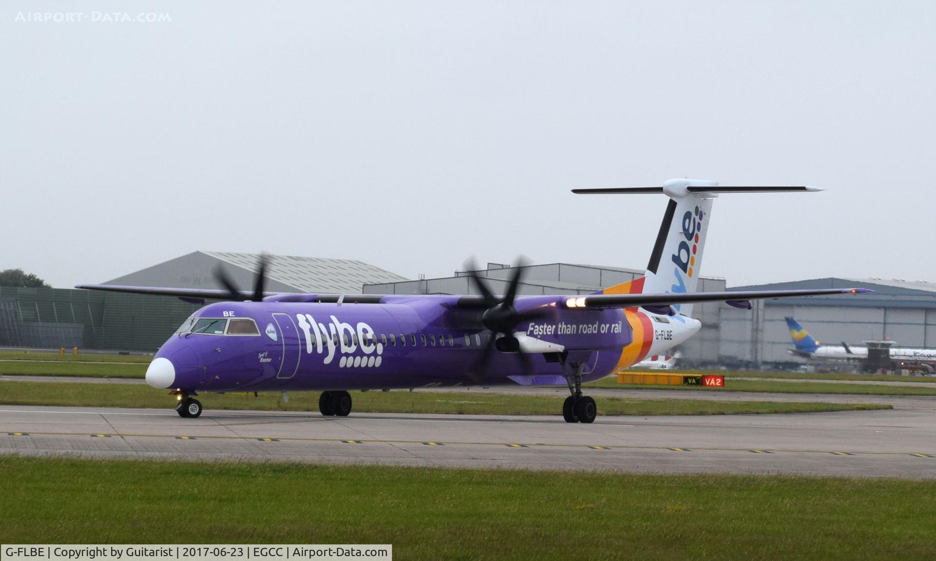 G-FLBE, 2009 De Havilland Canada DHC-8-402Q Dash 8 C/N 4261, At Manchester
