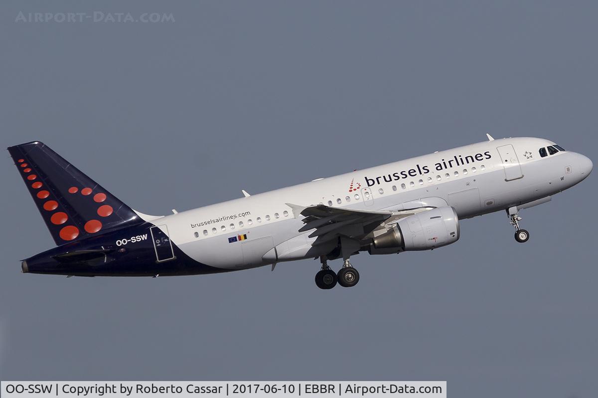 OO-SSW, 2007 Airbus A319-111 C/N 3255, Brussels