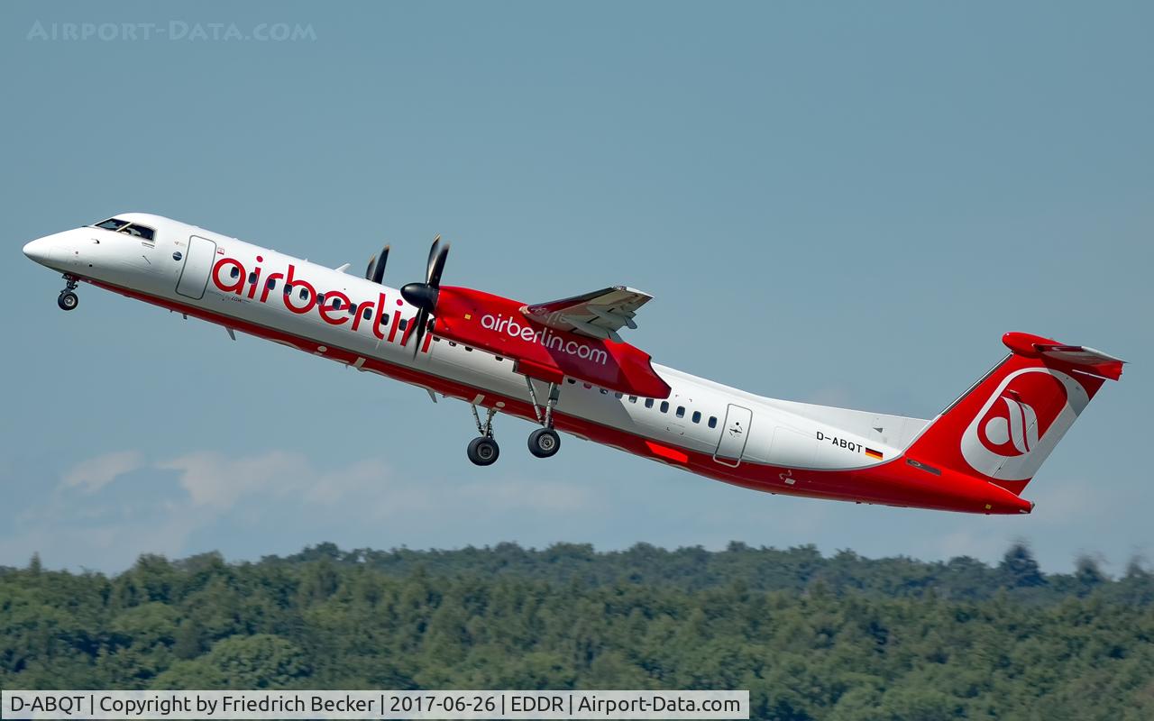 D-ABQT, 2016 De Havilland Canada DHC-8-402Q Dash 8 Dash 8 C/N 4541, departure to Berlin via RW27