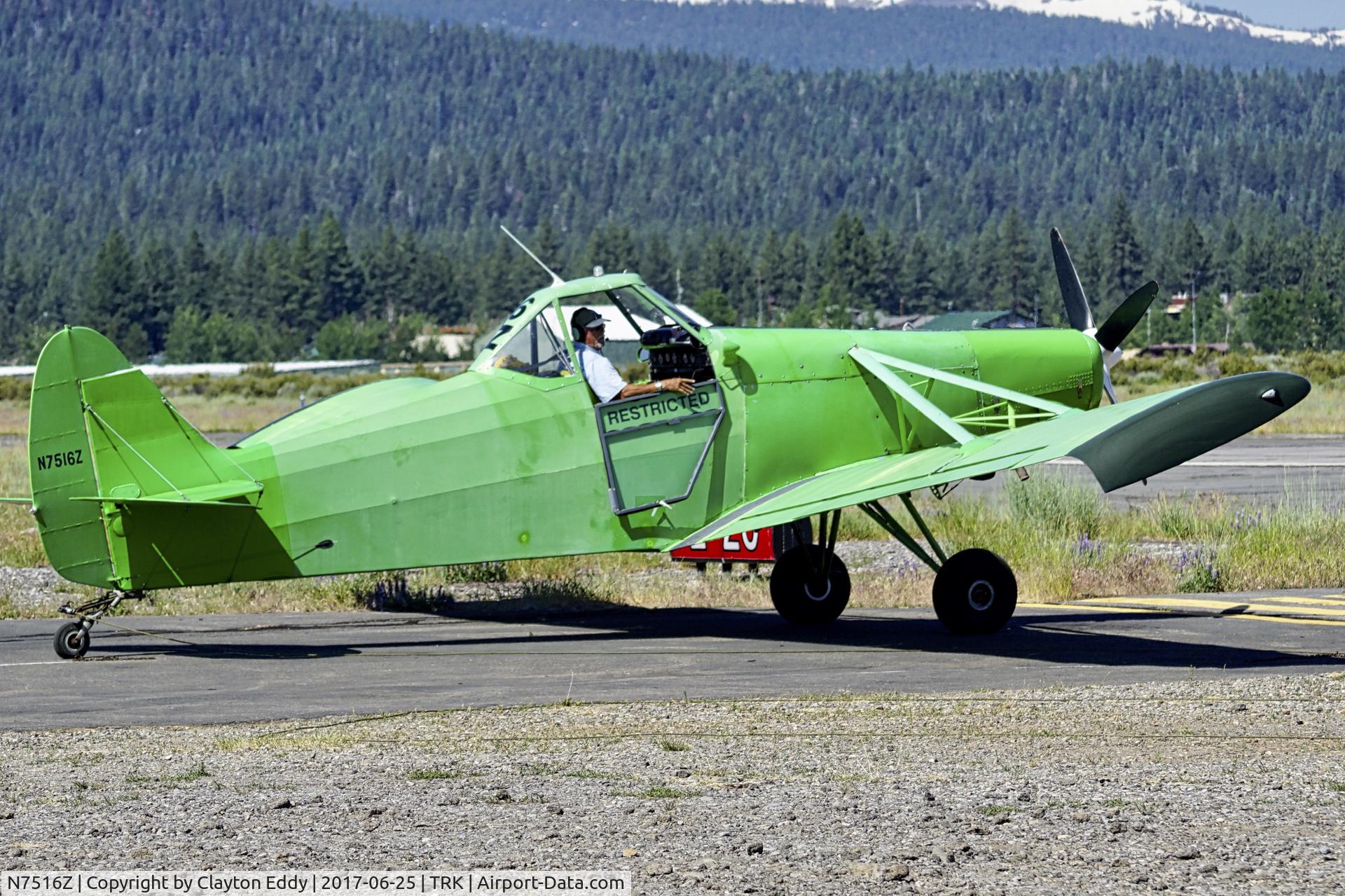 N7516Z, 1965 Piper PA-25-235 Pawnee C/N 25-3556, Truckee Airport California 2017.