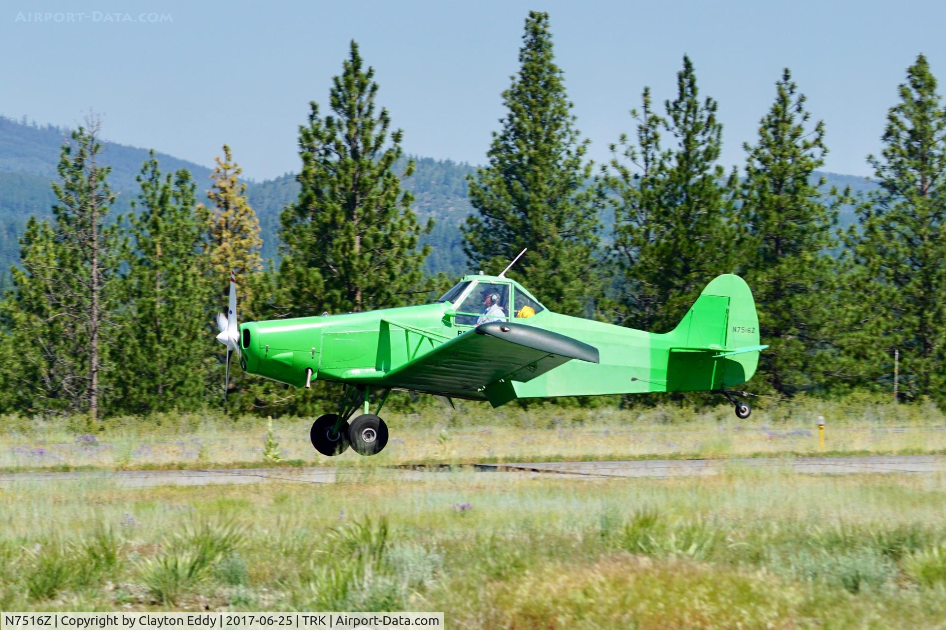 N7516Z, 1965 Piper PA-25-235 Pawnee C/N 25-3556, Truckee Airport California 2017.
