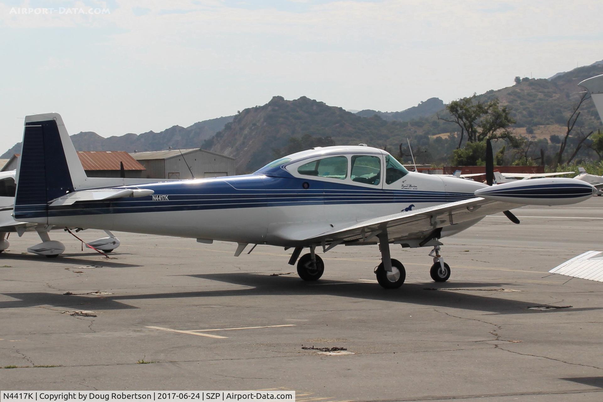 N4417K, 1948 Ryan Navion C/N NAV-4-1417, 1948 Ryan NAVION, Continental E-185 listed 205Hp