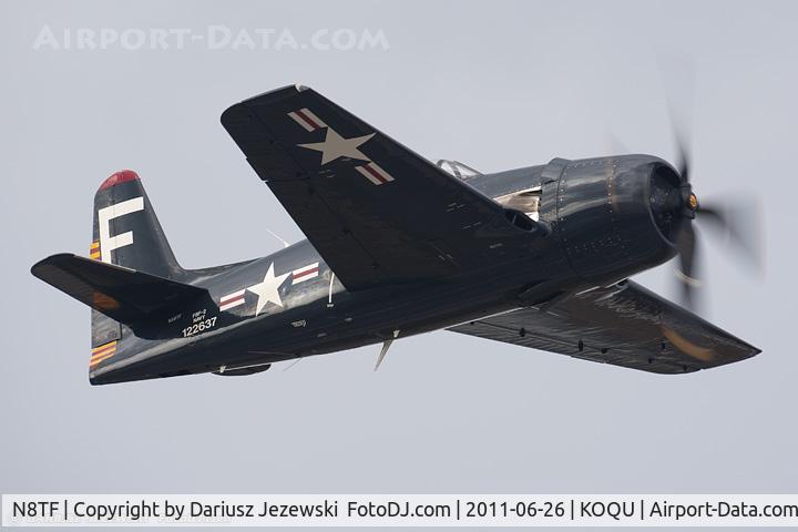 N8TF, 1948 Grumman F8F-2 (G58) Bearcat C/N D.1190, Grumman F8F-2 CN 122637, NX8TF