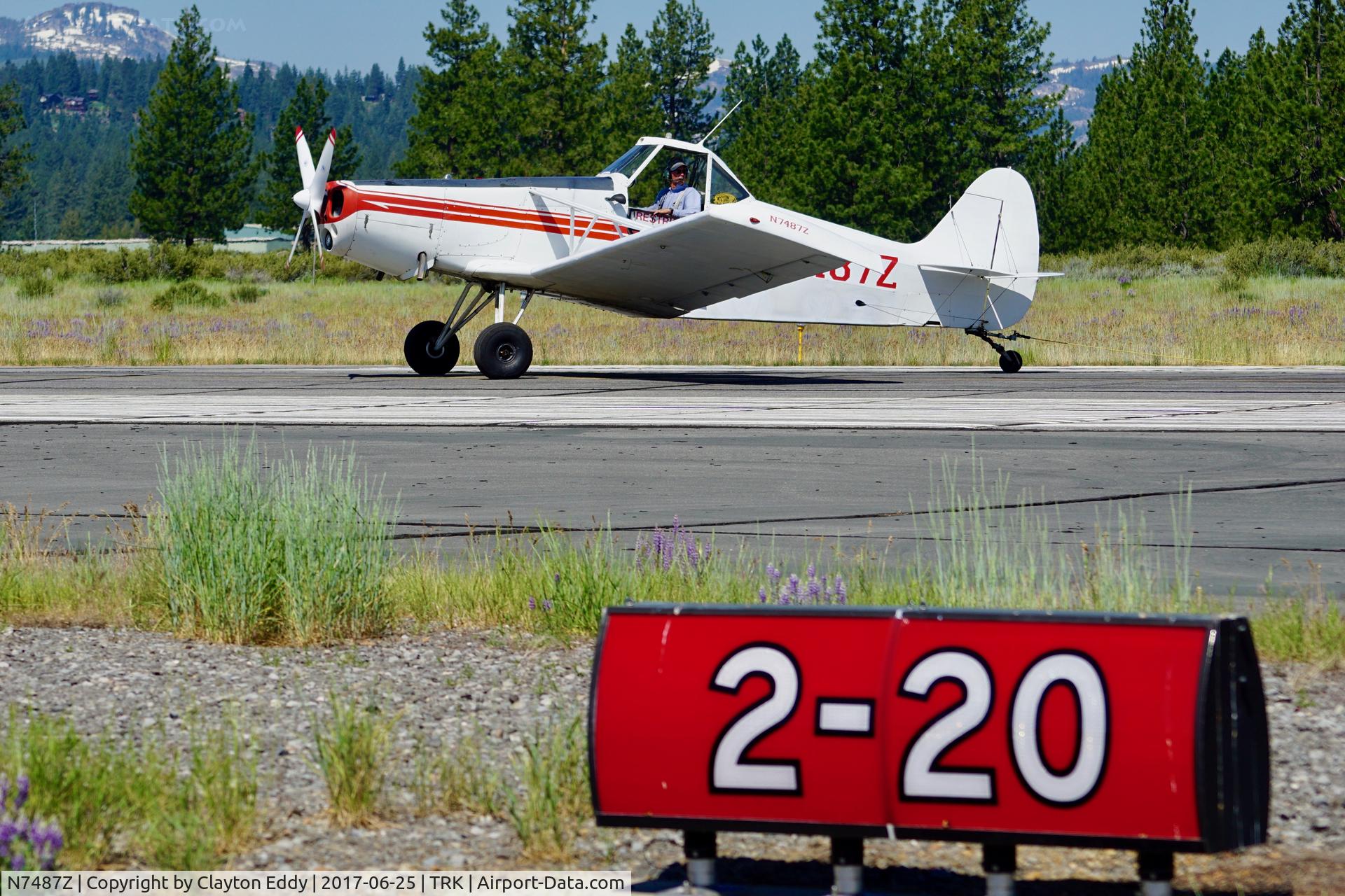 N7487Z, 1965 Piper PA-25-235 Pawnee C/N 25-3502, Truckee Airport California 2017.
