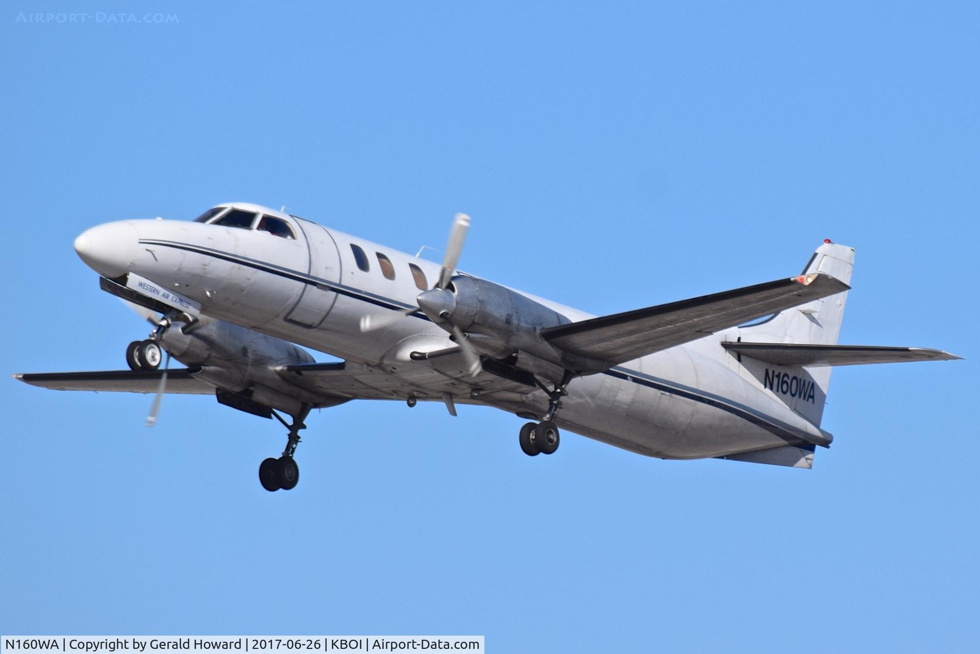 N160WA, 1981 Swearingen SA226TC C/N TC-399, Take off from RWY 10L.