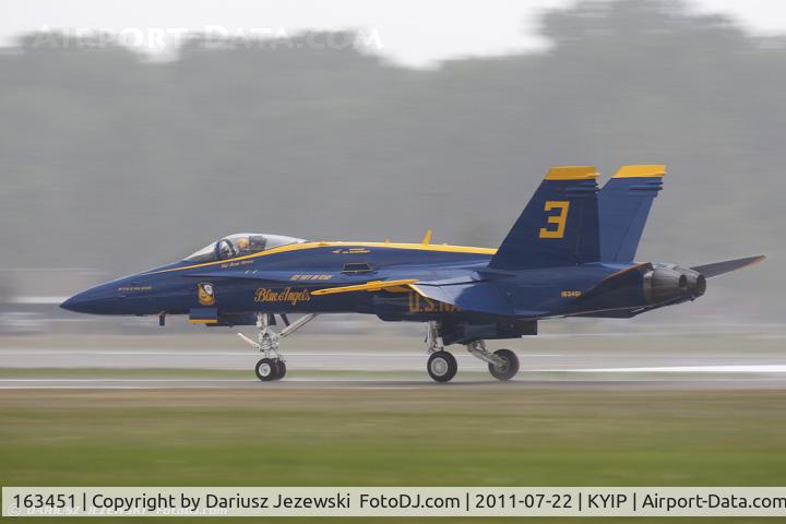 163451, 1988 McDonnell Douglas F/A-18C Hornet C/N 0662/C020, United States Navy Flight Demonstration Squadron Blue Angels