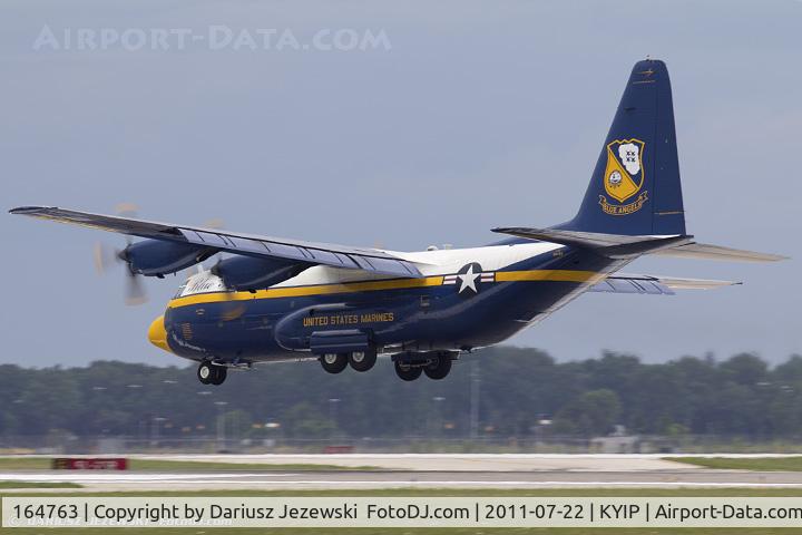 164763, 1992 Lockheed C-130T Hercules C/N 382-5258, C-130T Hercules 164763 Fat Albert from Blue Angels Demo Team NAS Pensacola, FL