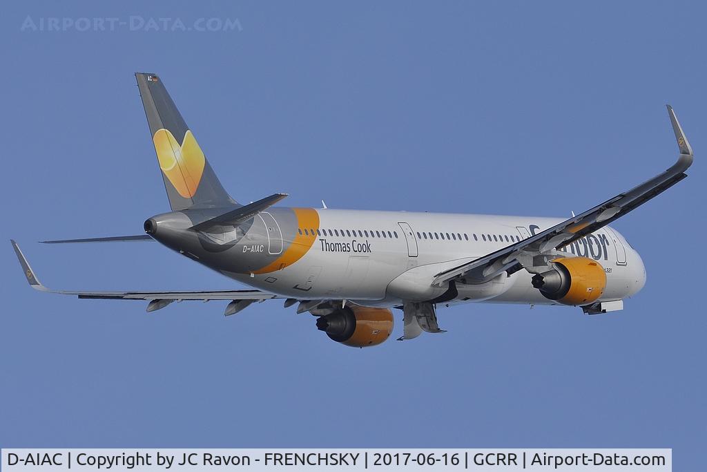 D-AIAC, 2014 Airbus A321-211 C/N 5969, DE1455 take off to Leipzig (LEJ)