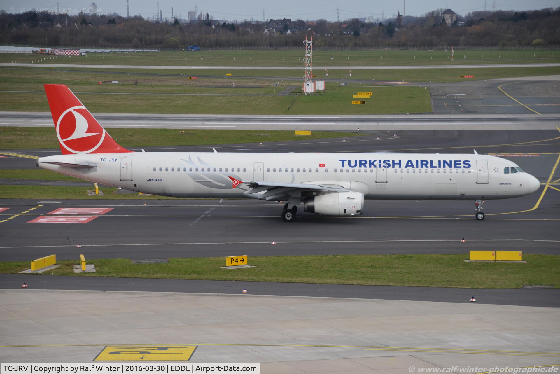 TC-JRV, 2012 Airbus A321-231 C/N 5077, Airbus A321-231 - TK THY THY Turkish Airlines 'Ümraniye' - 5077 - TC-JRV - 30.03.2016 - DUS