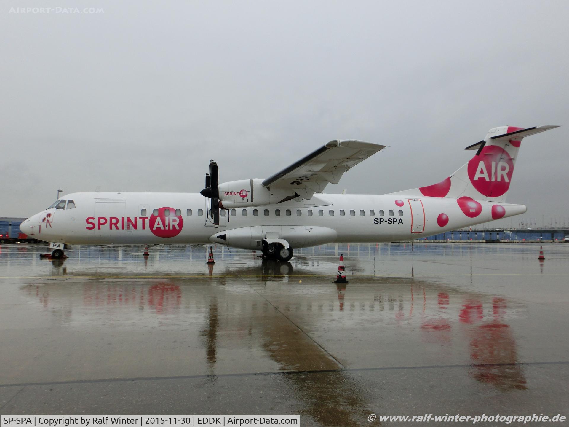 SP-SPA, 1991 ATR 72-202F C/N 246, ATR 72-202F - P8 SRN SprintAir - 246 - SP-SPA - 30.11.2015 - CGN