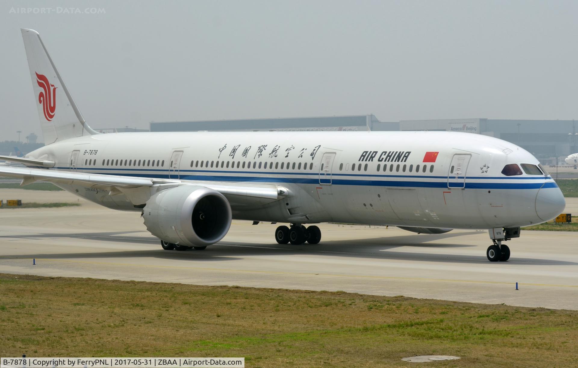 B-7878, 2016 Boeing 787-9 Dreamliner C/N 34306, Air China B789 taxying for departure