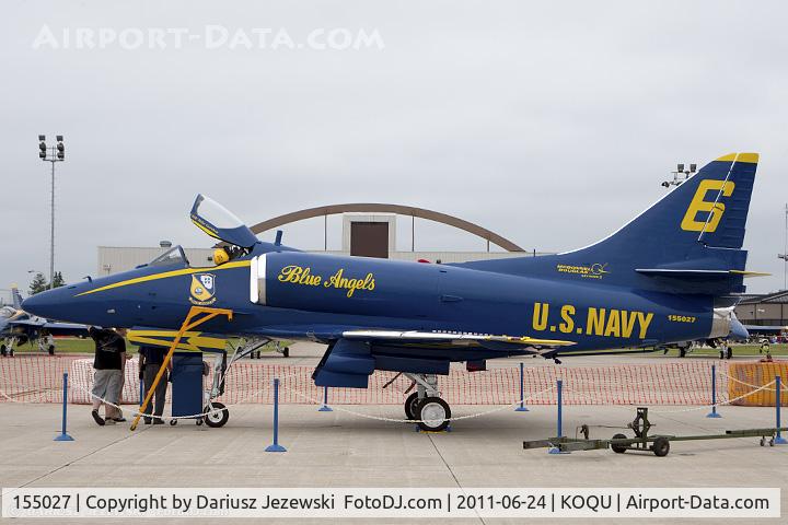 155027, Douglas A-4F Skyhawk C/N 13843, Douglas A-4F Skyhawk BuNo 155027 Rhode Island Quonset Air Museum (QAM)