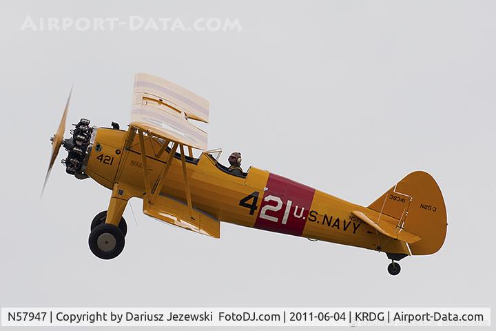 N57947, 1942 Boeing A75N1(PT17) C/N 75-4392, Boeing A-75N1 (PT-17) Stearman CN 75-4392, N57947