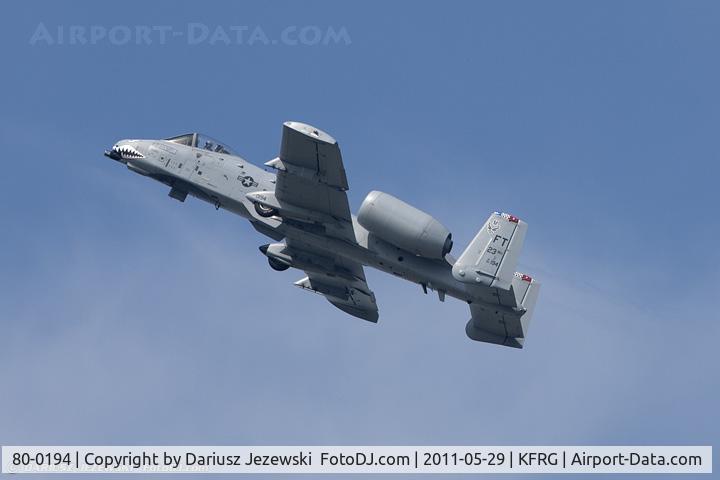 80-0194, 1980 Fairchild Republic A-10C Thunderbolt II C/N A10-0544, A-10C Thunderbolt II 80-0194 FT from 74th FS Flying Tigers 23rd FW Pope AFB, NC