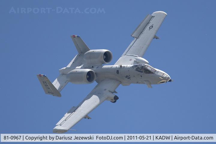 81-0967, 1981 Fairchild Republic A-10C Thunderbolt II C/N A10-0662, A-10C Thunderbolt 81-0967 FT from 74th FS Flying Tigers 23rd FW Pope AFB, NC
