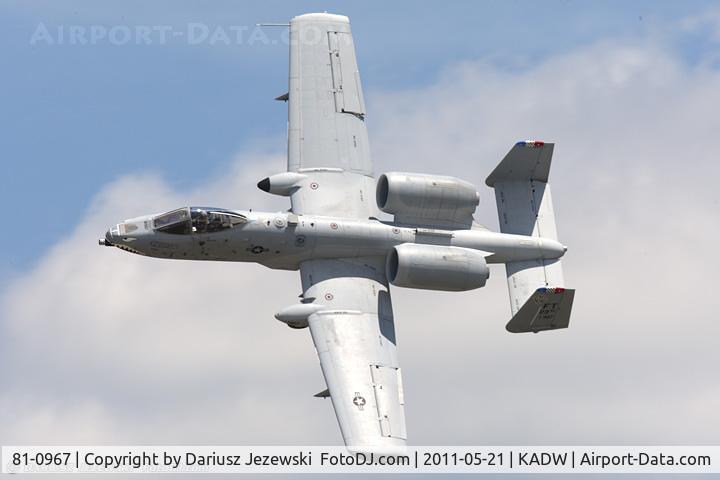 81-0967, 1981 Fairchild Republic A-10C Thunderbolt II C/N A10-0662, A-10C Thunderbolt 81-0967 FT from 74th FS Flying Tigers 23rd FW Pope AFB, NC
