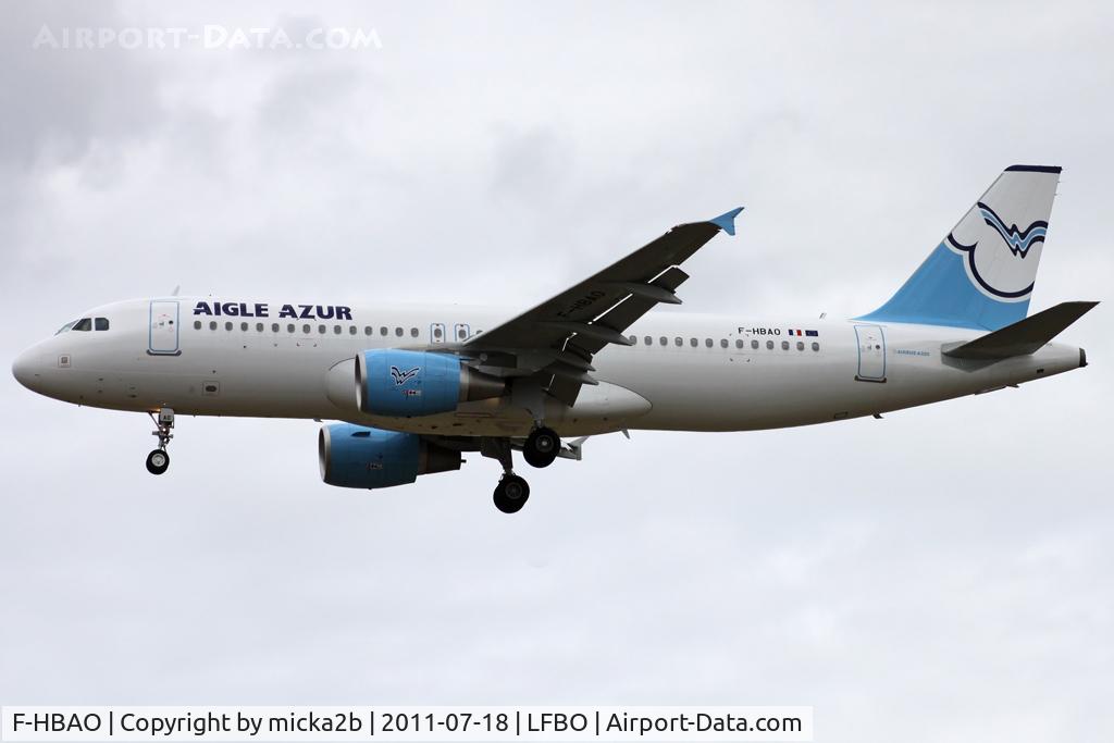 F-HBAO, 2011 Airbus A320-214 C/N 4589, Landing