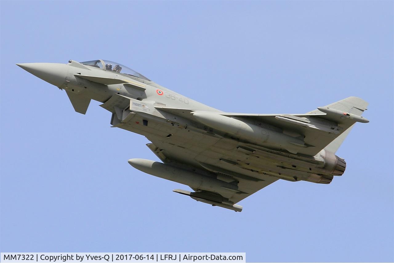 MM7322, Eurofighter EF-2000 Typhoon S C/N IS054, Eurofighter EF-2000 Typhoon S, Take off rwy 26, Landivisiau Naval Air Base (LFRJ) Tiger Meet 2017