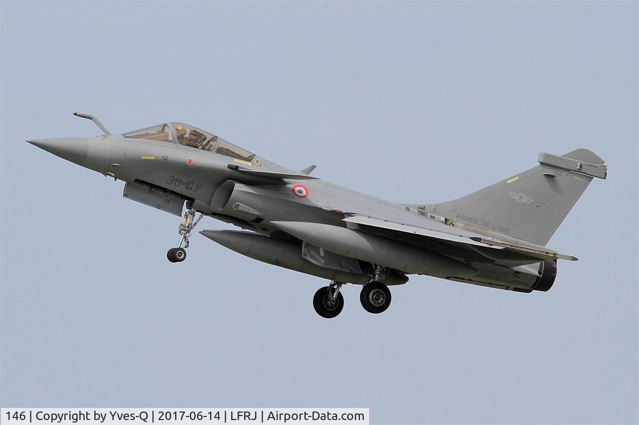146, Dassault Rafale C C/N 146, Dassault Rafale C, Take off rwy 26, Landivisiau Naval Air Base (LFRJ) Tiger Meet 2017