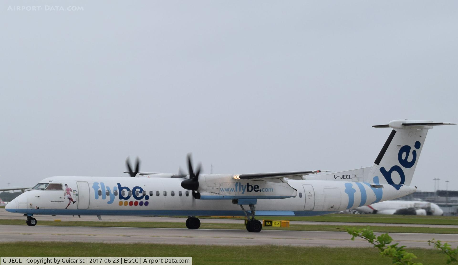 G-JECL, 2005 De Havilland Canada DHC-8-402Q Dash 8 C/N 4114, At Manchester