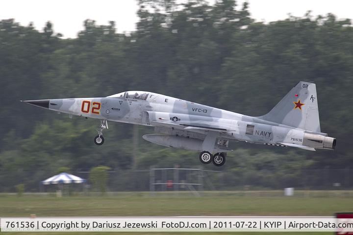 761536, Northrop F-5N Tiger II C/N L.1011, F-5N Tiger II 761536 AF-02 from VFC-13 Fighting Saints NAS Fallon, NV