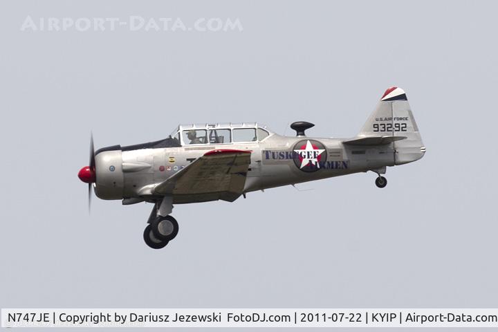 N747JE, 1958 North American AT-6G Texan C/N 168-394 (49-3292), North American AT-6G Texan Tuskegee Airmen CN 49-3292, N747JE