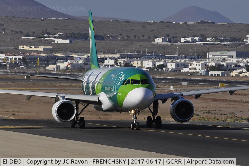 EI-DEO, 2005 Airbus A320-214 C/N 2486, Aer Lingus (Irish Rugby Team Livery) departure to Dublin