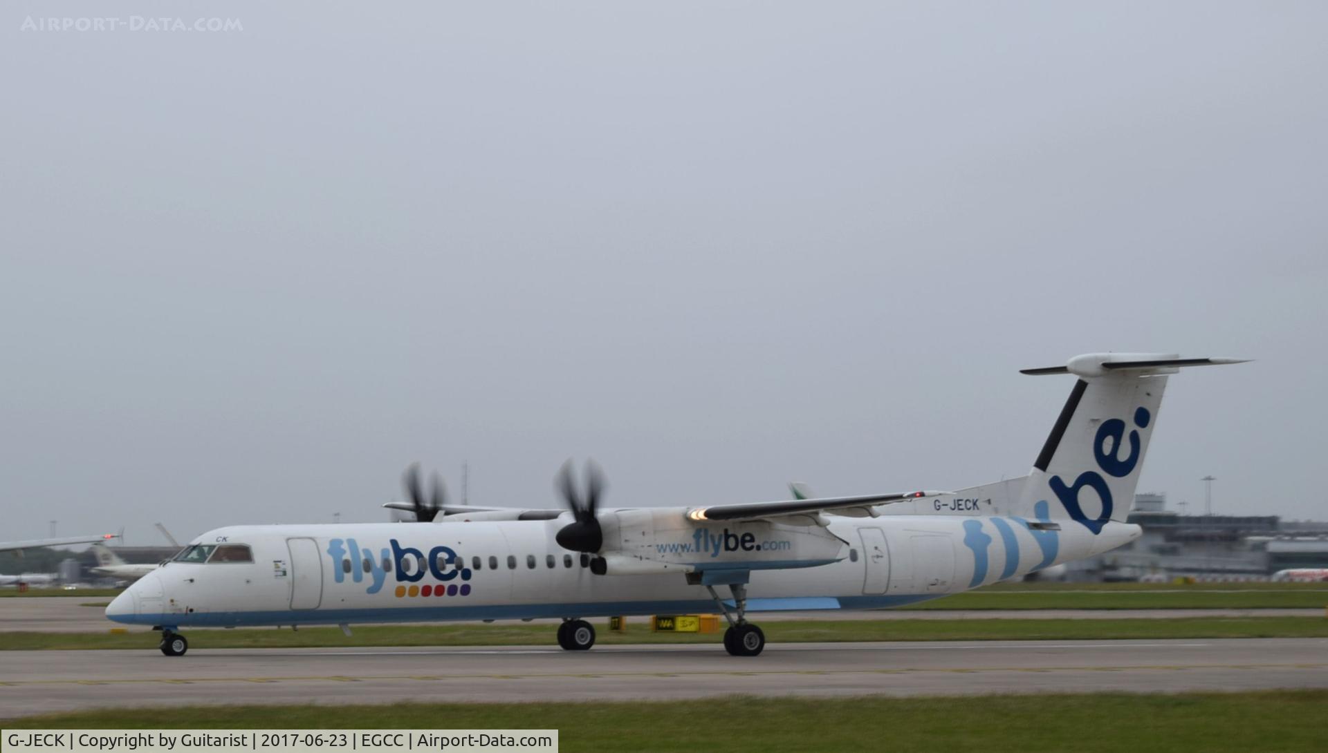 G-JECK, 2005 De Havilland Canada DHC-8-402Q Dash 8 C/N 4113, At Manchester