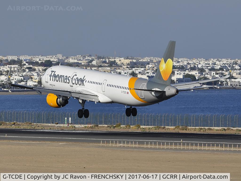 G-TCDE, 2014 Airbus A321-211 C/N 6056, MT1304 Thomas Cook Airlines landing from  Glasgow (GLA)